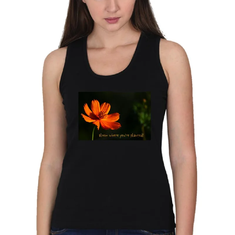 Bloom Tank Top for Ladies open back tank