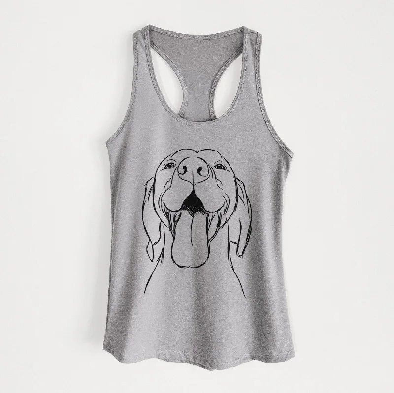 Rhys the Vizsla - Women's Racerback Tanktop playful tank top