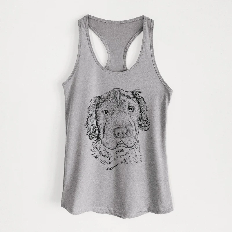 Rex the Mini Hippo - Women's Racerback Tanktop bold tank top