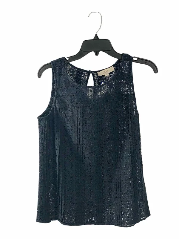 Loft Size S Navy Tank Top bronze tank top