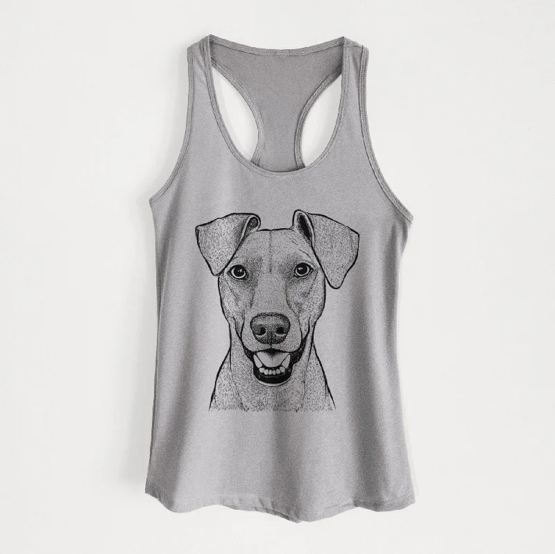 Willow the German Pinscher - Women's Racerback Tanktop fitted tank top