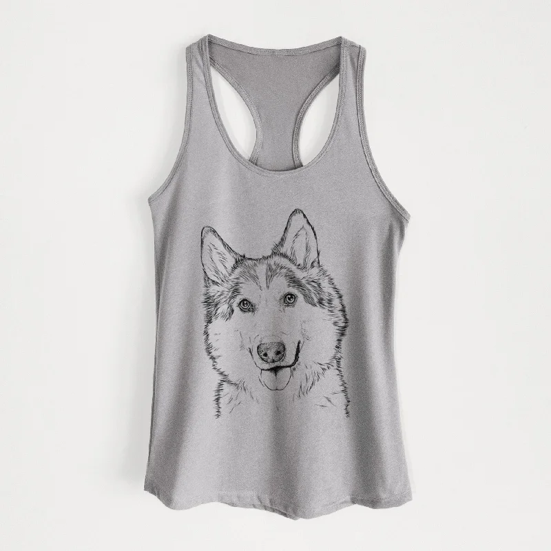 Roshi the Mixed Breed - Women's Racerback Tanktop fitness tank top