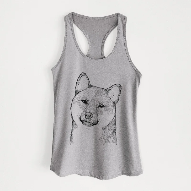 Yakuza the Shiba Inu - Women's Racerback Tanktop yoga tank top