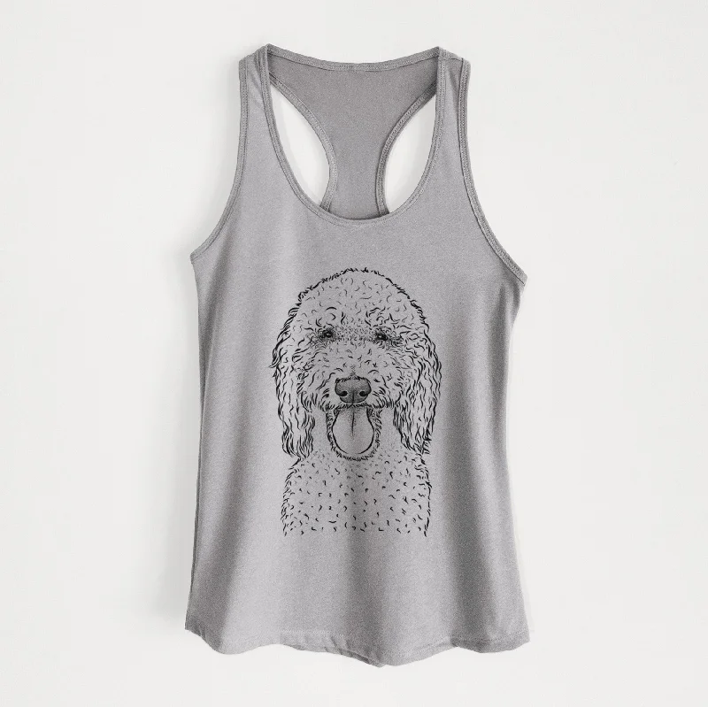 Pavlov the Goldendoodle - Women's Racerback Tanktop chic tank top