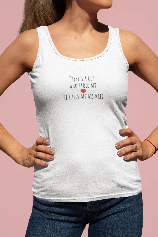 Husband Wife Love Tank Top for Ladies vibrant tank top