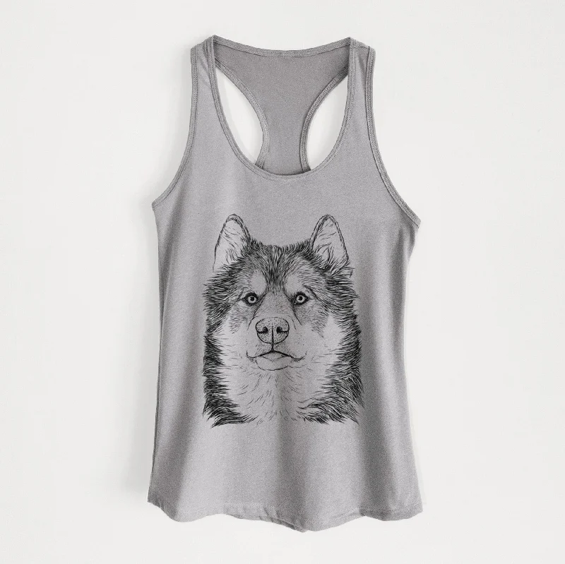 Oskar the Canadian Eskimo Dog - Women's Racerback Tanktop baby blue tank