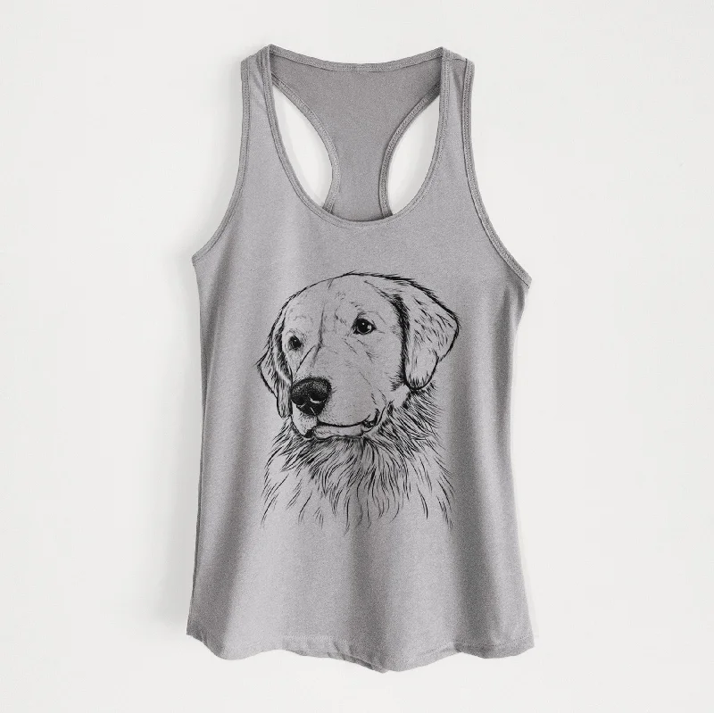 Quinn the Golden Retriever - Women's Racerback Tanktop modal blend tank