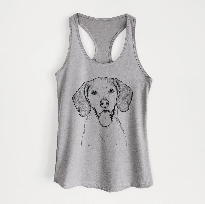 Trooper the Hound Mix - Women's Racerback Tanktop casual tank top