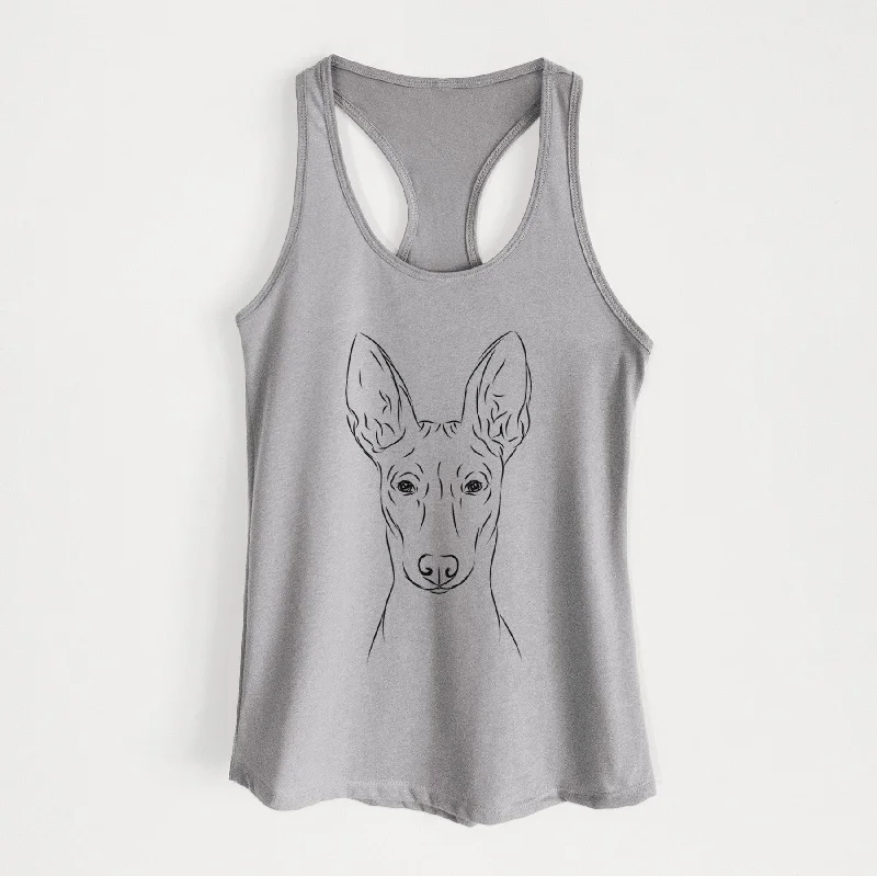 Ruadh the Pharaoh Hound - Women's Racerback Tanktop peekaboo tank top