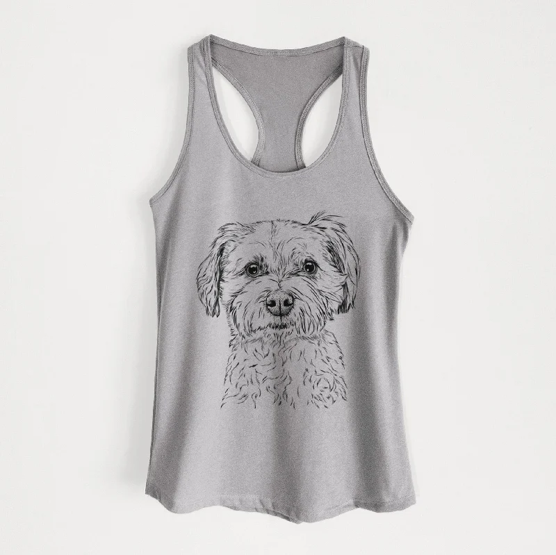 Wyatt the Coton de Tulear - Women's Racerback Tanktop lounge tank top