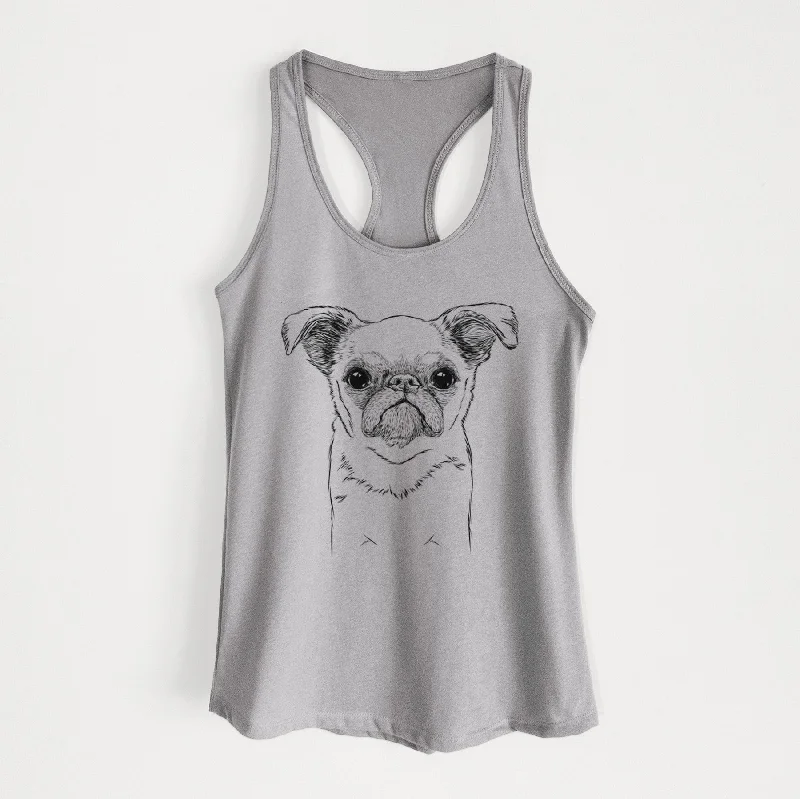 Petit Penny the Brussels Griffon - Women's Racerback Tanktop yoga tank top