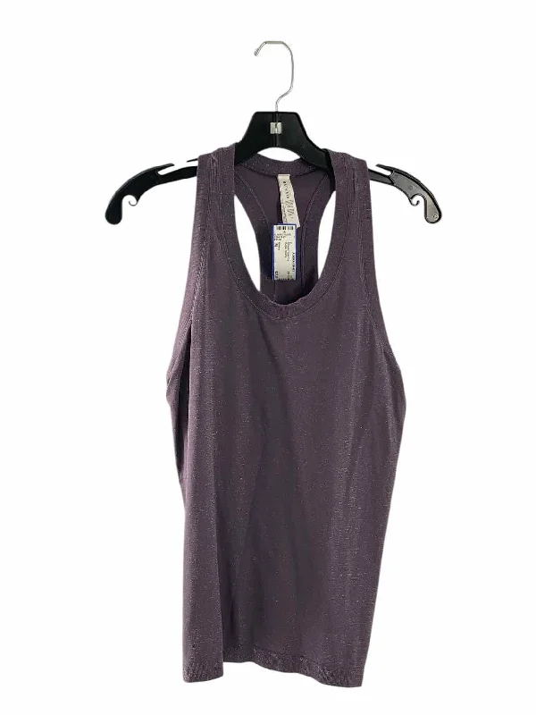 Athleta Size M Purple Sparkly Athletic Tank Top casual tank top