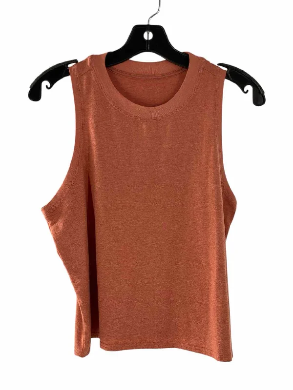 Vuori Size M Orange Athletic Tank Top trendy tank top