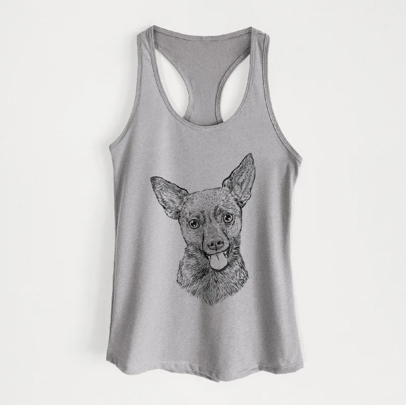 Ursa the Mixed Breed - Women's Racerback Tanktop beige tank top