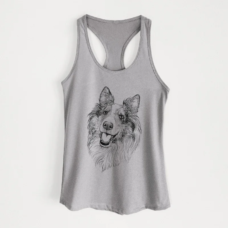 Skylar the Shetland Sheepdog - Women's Racerback Tanktop lavender tank top