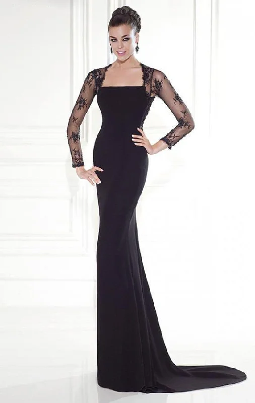 Tarik Ediz - 92543 Sheer Lace Cutout Evening Gown Tunics Evening elegant